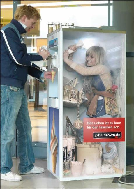 Publicités StreetArt créatif avec jobintown.de (7) Publicités StreetArt créatif avec jobintown.de
