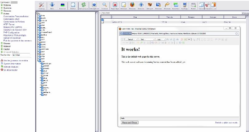 Webmin : GNU/Linux pour serveur à la portée de tous