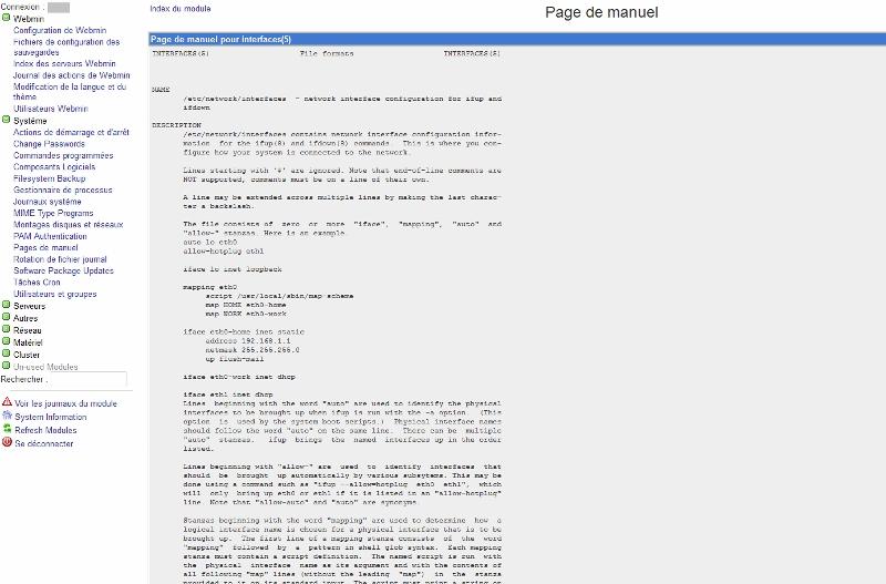Webmin : GNU/Linux pour serveur à la portée de tous