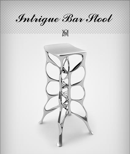 Intrigue, une chaise de bar de Michael Stolworthy -2
