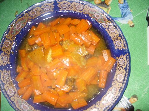 Tajine d'agneau aux carottes, olives et citron confit