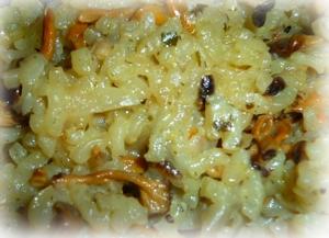 Risotto-thérapie avec de vrais morceaux de forêt dedans