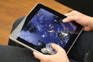 Un stick analogique en plastique pour iPad