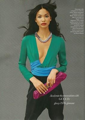 Chanel Iman dans le Elle UK (février 2011)