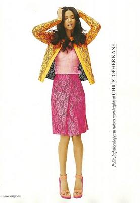 Chanel Iman dans le Elle UK (février 2011)