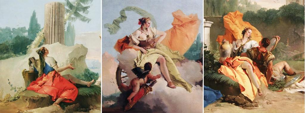 Tiepolo, trois femmes sensuelles du siècle des Luminières