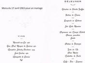 mange quoi demain: menu mariage 1963