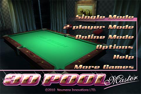 3D Pool Master Pro – Noumena : App. Gratuites pour iPhone, iPod !