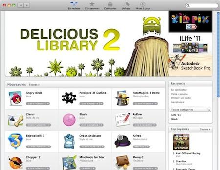 Le Mac App Store fait son entrée sur Mac OS