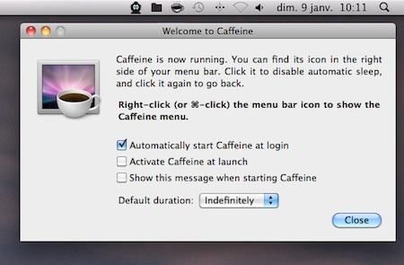 Caffeine : Bloquer la mise en veille de votre Mac en un clic !