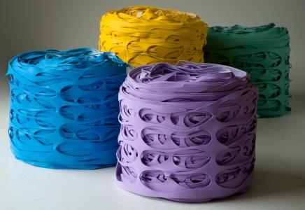 Un pouf en latex par Ricrea