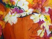peinture florale avec Luce LAMOUREUX