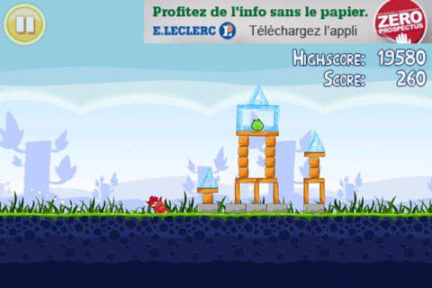 Une version gratuite d’Angry Birds sur l’AppStore… avec pubs !