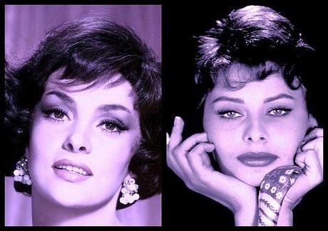 Gina Lollobrigida et Sophia Loren