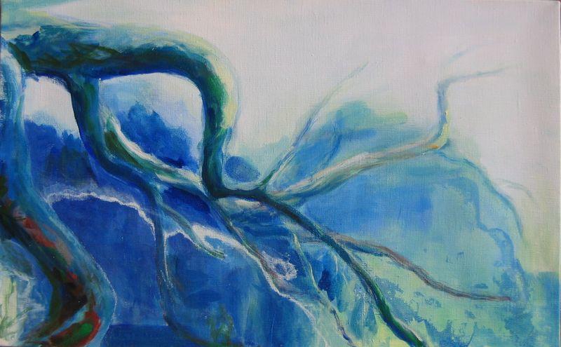 Branches bleues et frêles (Lydia Padellec)