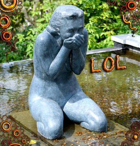 statue terra botanica angers rire lol