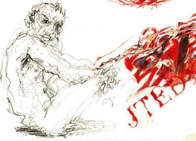 dessin contemporain maess,rysunek wspolczesny, violence dans l'art contemporain