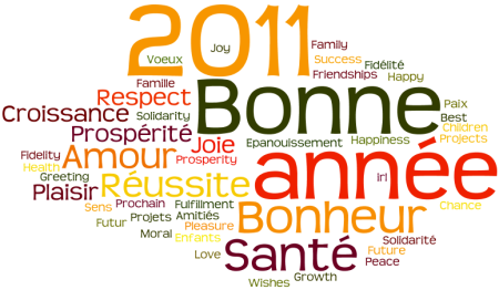 Meilleurs voeux pour l'année 2011 !