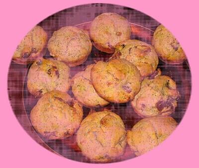 Muffins aux dattes et graines de pavot