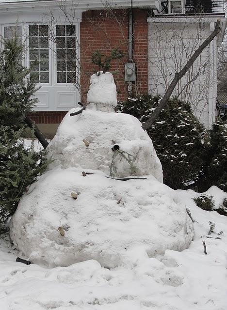 Le bonhomme de neige géant