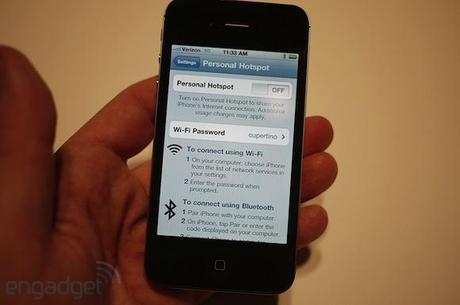 Le mode hotspot WiFi de l’iPhone Verizon intégré à l’iOS 4.3?