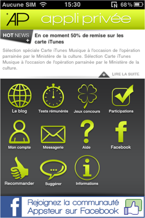 Appli Privée, une nouvelle application de bon plans sur iPhone