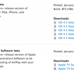 [iOS] La version Bêta de l’iOS 4.3 pour les développeurs est disponible!