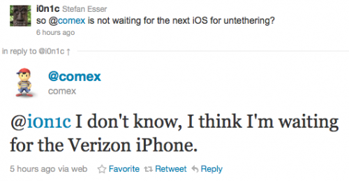 Comex attend la sortie du iPhone de Verizon