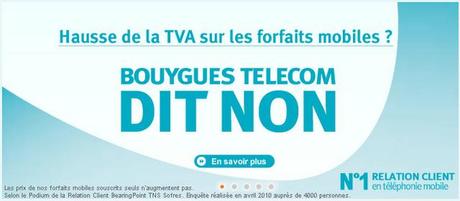TVA : Bouygues n’augmentera pas ses forfaits mobiles