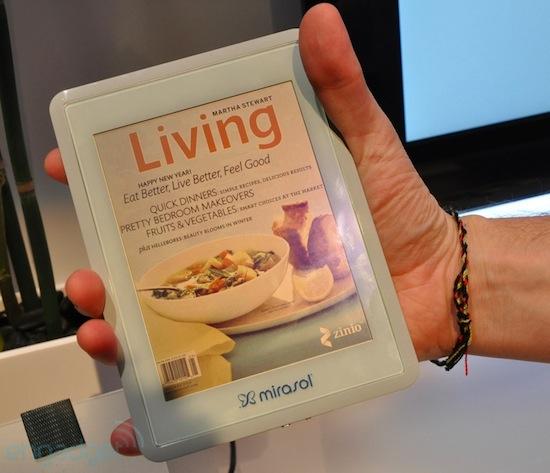 Que pensez-vous des écrans Mirasol?