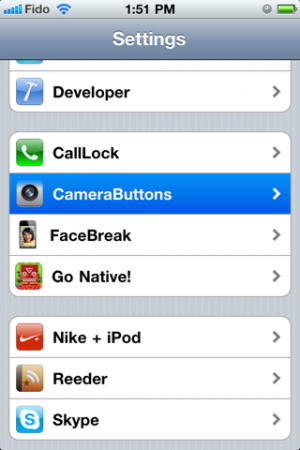 CameraButtons 1.0 : Gérer l’appareil photo avec les boutons volume