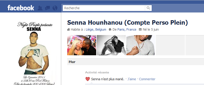 Senna trompe t-il Amélie ? C'est ce que laisse à penser la Une de Public