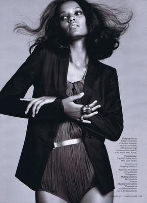 Liya Kebede dans le Marie-Claire US