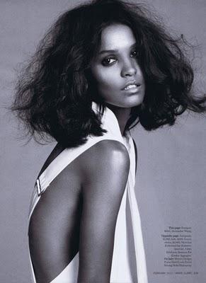 Liya Kebede dans le Marie-Claire US