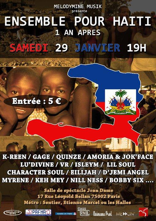 K-Reen, Isleym, Character Soul & autres... En concert pour Haïti