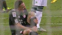 Vidéo blessure de Ribéry, Bayern Munich Wolfsburg 1-1 (15 janvier 2011)