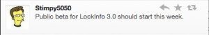 Lockinfo 3.0 dispo dans la semaine