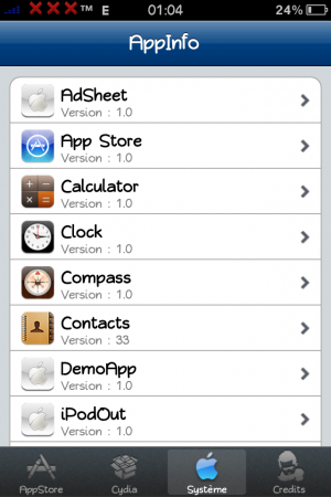 AppInfo : afficher des informations sur vos applications