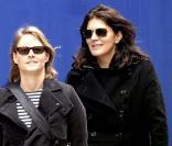 Jodie Foster et Cynthia Mort sur le tournage de