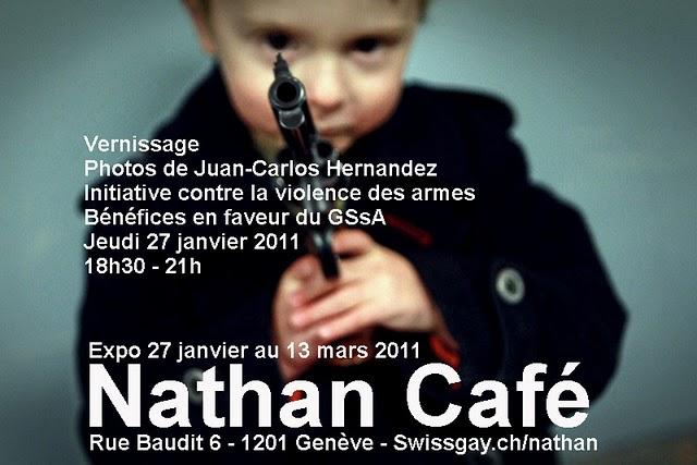 Exposition photo en faveur du GSSA au Nathan Café de Genève,Suisse