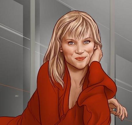 46 ew02reesewitherspoon1 500x473 26 Outstanding Illustrations by Martin Ansin