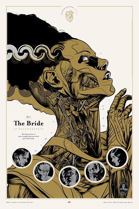 41 bride of frankenstein standard full1 26 Outstanding Illustrations by Martin Ansin