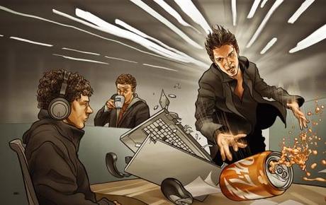 44 martinansin thesocialnetwork halfpage1 500x316 26 Outstanding Illustrations by Martin Ansin