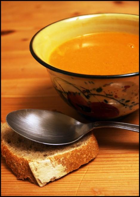 Crème de potiron au curry