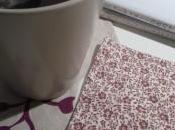 Sous tasses tissus pour