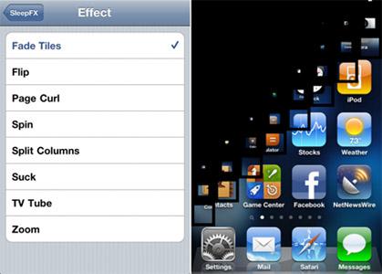 Tweak | SleepFX : Une mise en veille personnalisée de votre iPhone !