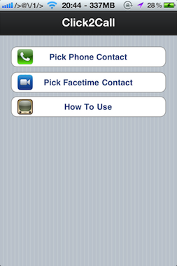 Appelez vos contacts depuis le springboard !