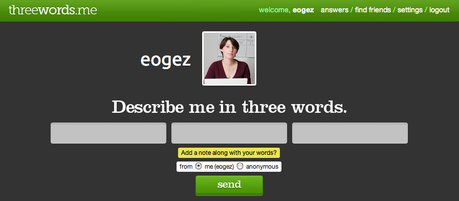 Se faire décrire en 3 mots