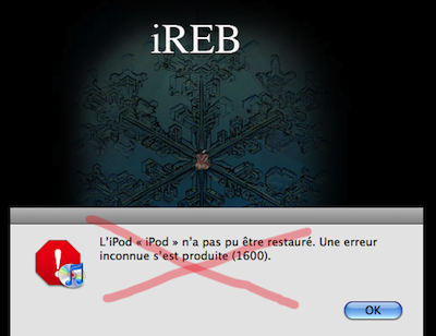 TUTO : Un « nouveau » mode DFU avec iReb vous fait restaurer/downgrader sans erreur ! TUTO : Un « nouveau » mode DFU avec iReb vous fait restaurer/downgrader sans erreur !