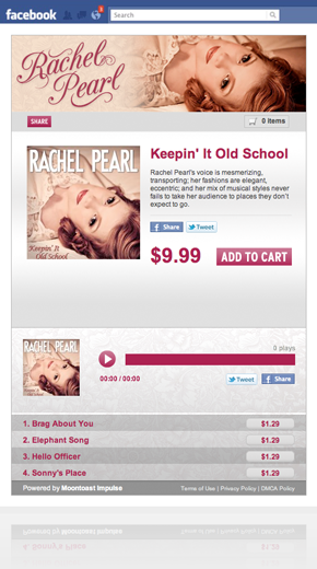 Diffuser, Ecouter, Vendre de la musique sur les pages Facebook